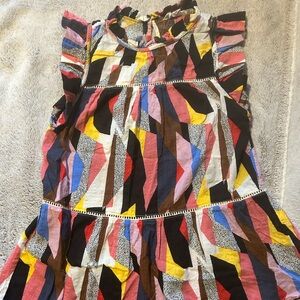 THML Multicolor Geometric Blouse